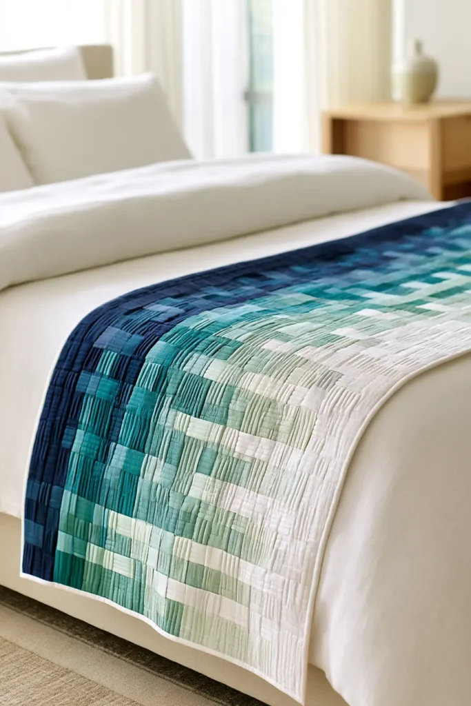 Ombre Rail Fence Quilt
