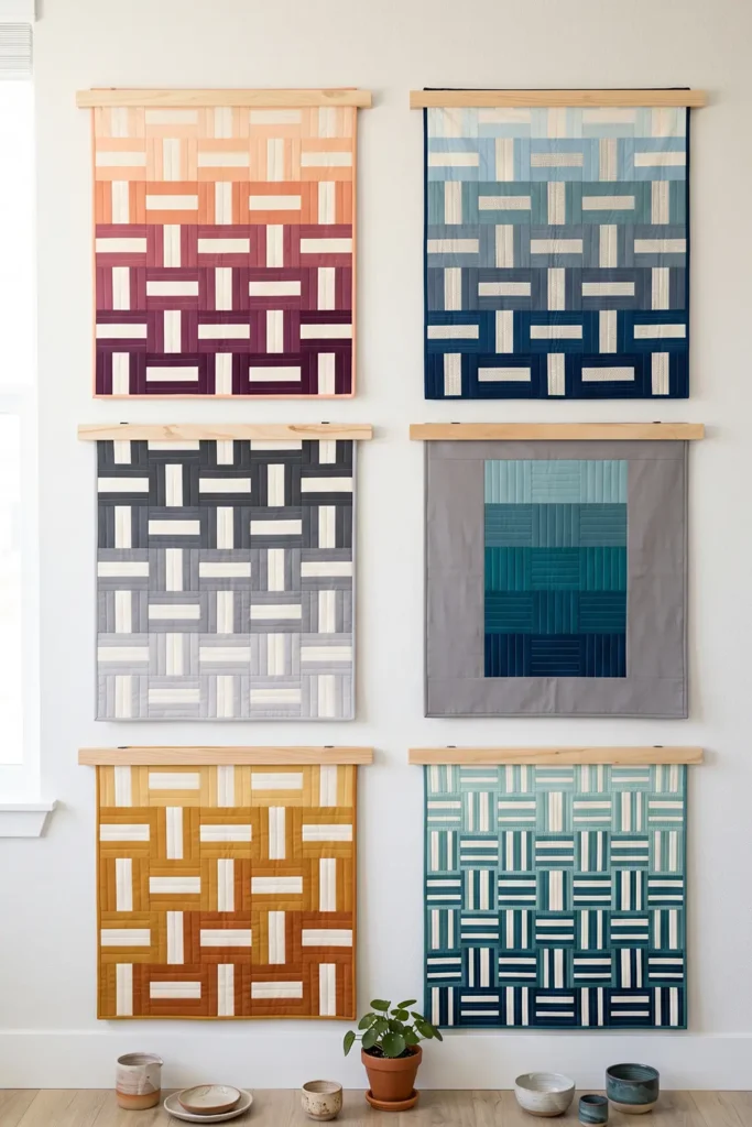 Ombre Rail Fence Quilt