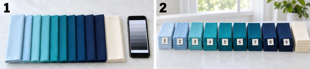 Ombre Rail Fence Quilt