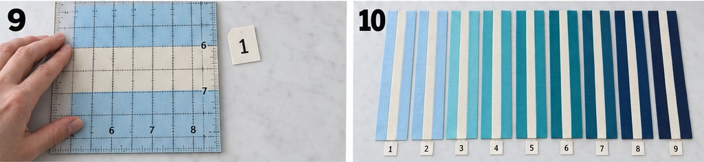 Ombre Rail Fence Quilt