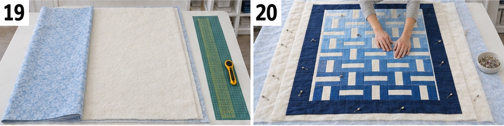 Ombre Rail Fence Quilt