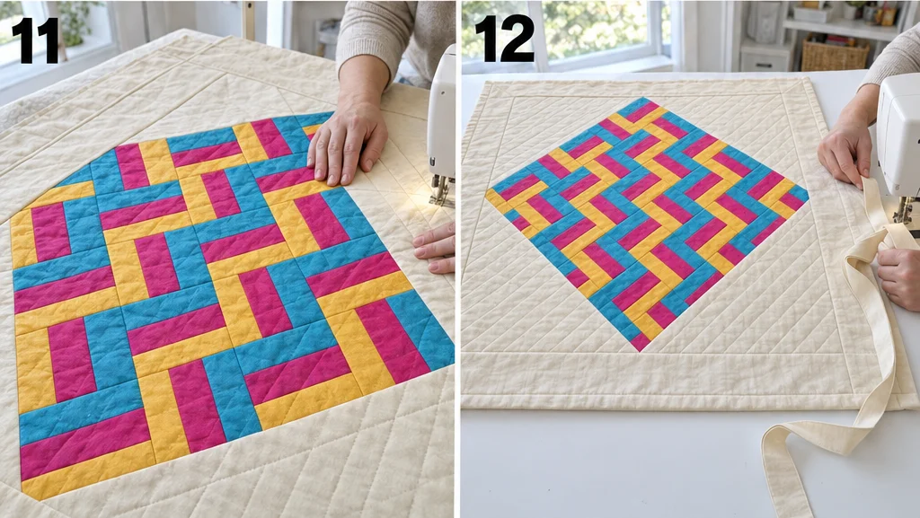 On-Point Rail Fence Quilt