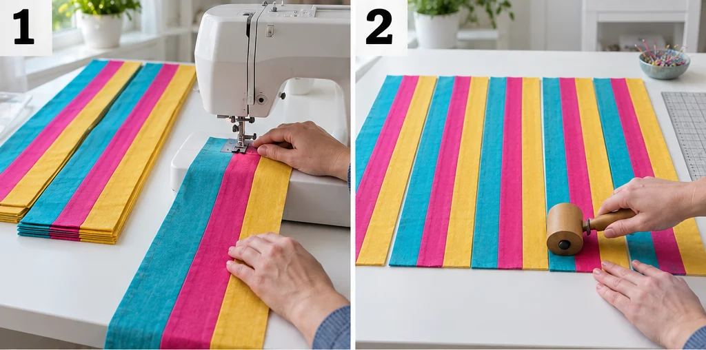 On-Point Rail Fence Quilt