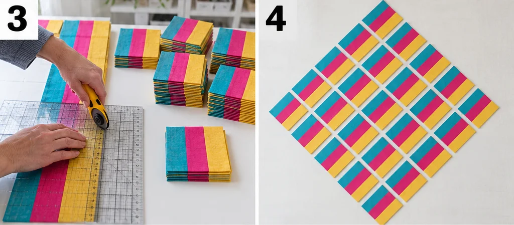 On-Point Rail Fence Quilt
