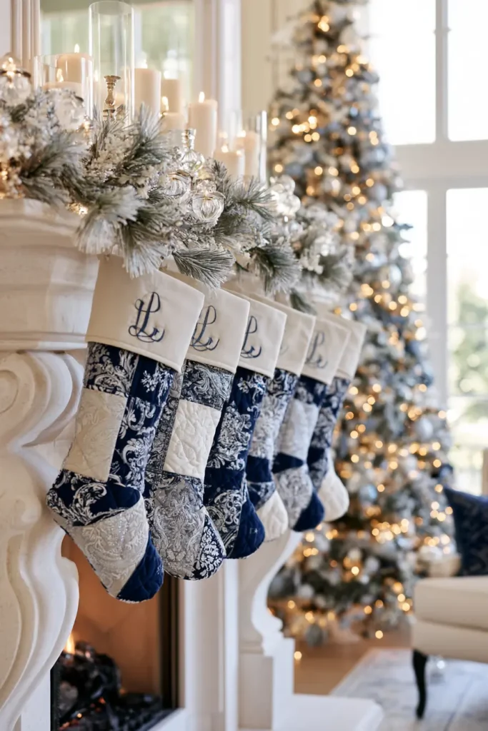 Personalized Patchwork Quilted Christmas Stocking