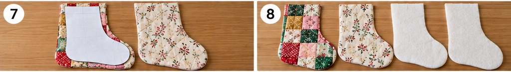 Personalized Patchwork Quilted Christmas Stocking
