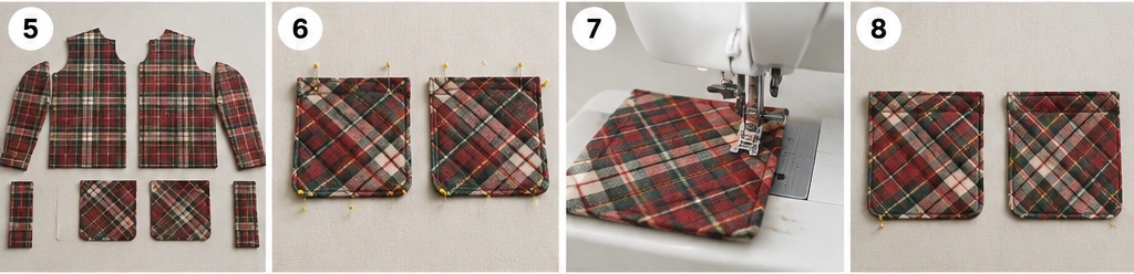Plaid Quilted Christmas Shacket
