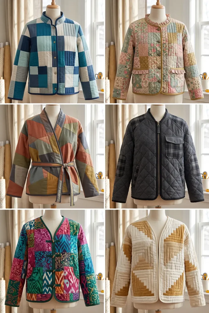 Quilt-As-You-Go Jelly Roll Christmas Jacket