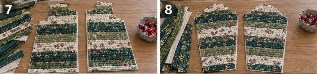 Quilt-As-You-Go Jelly Roll Christmas Jacket