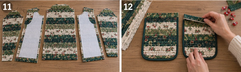 Quilt-As-You-Go Jelly Roll Christmas Jacket