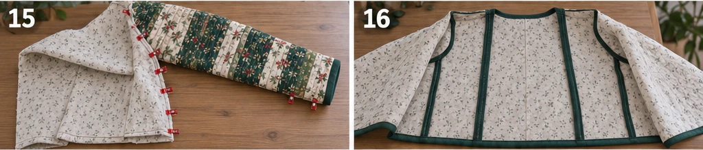 Quilt-As-You-Go Jelly Roll Christmas Jacket
