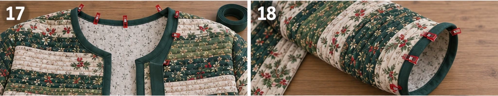 Quilt-As-You-Go Jelly Roll Christmas Jacket