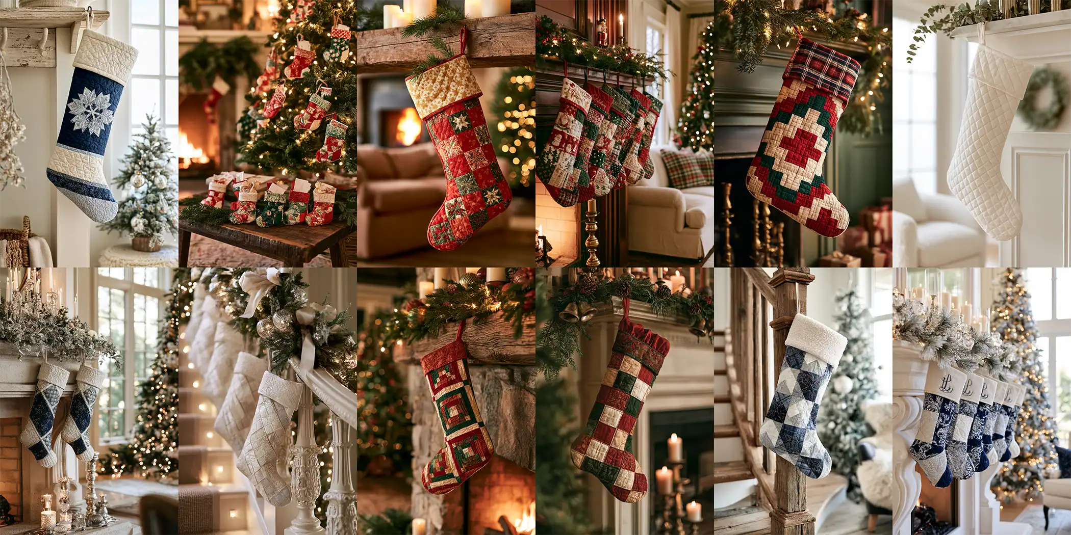 Quilted Christmas Stocking Ideas