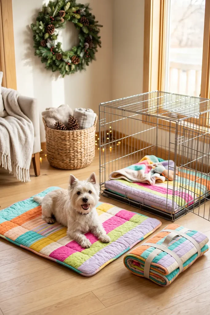 Quilted Crate Mat and Travel Dog Bed