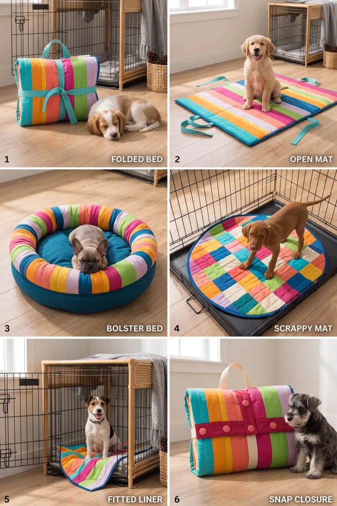 Quilted Crate Mat and Travel Dog Bed