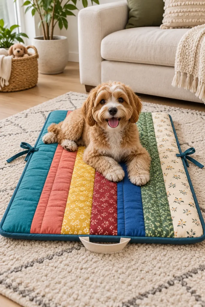 Quilted Crate Mat and Travel Dog Bed