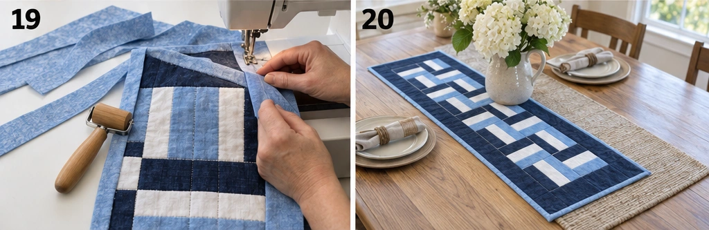 Rail Fence Table Runner