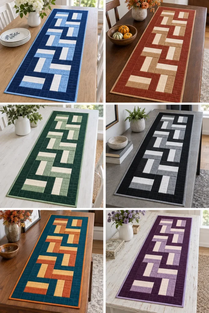 Rail Fence Table Runner