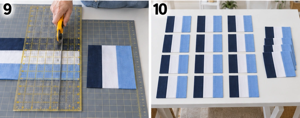 Rail Fence Table Runner