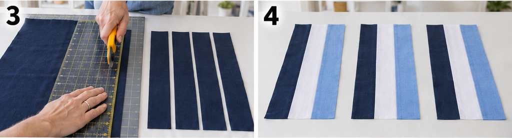 Rail Fence Table Runner