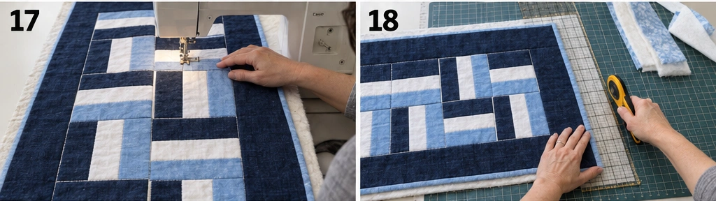 Rail Fence Table Runner