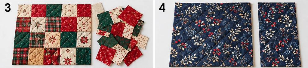 Reversible Christmas Quilted Vest