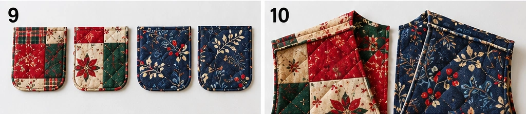 Reversible Christmas Quilted Vest