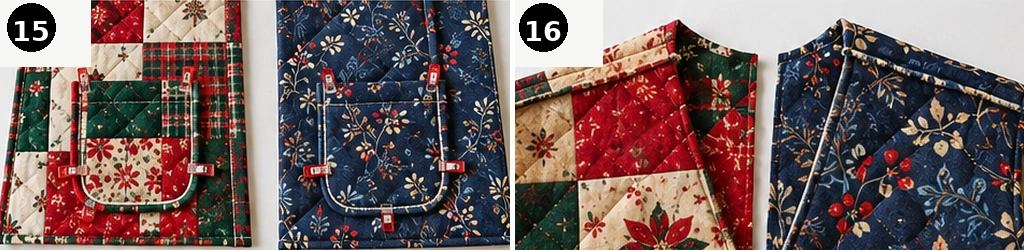 Reversible Christmas Quilted Vest