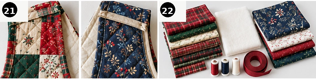 Reversible Christmas Quilted Vest