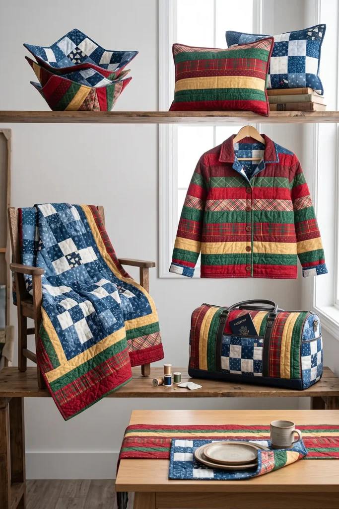 Reversible Jelly Roll Christmas Vest