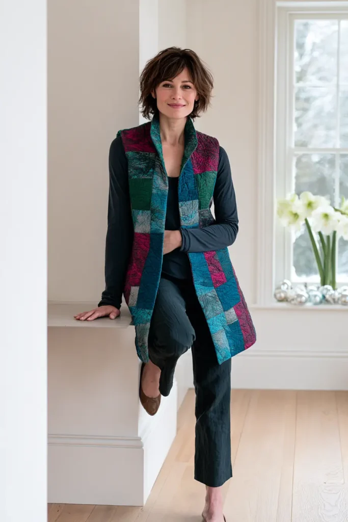 Reversible Jelly Roll Christmas Vest