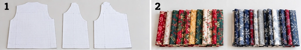 Reversible Jelly Roll Christmas Vest