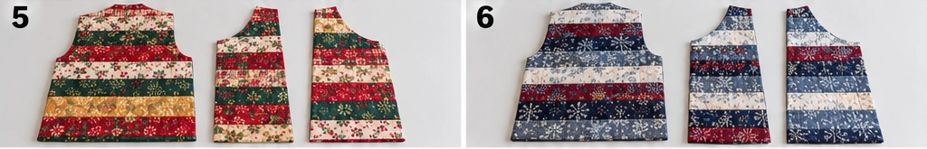 Reversible Jelly Roll Christmas Vest
