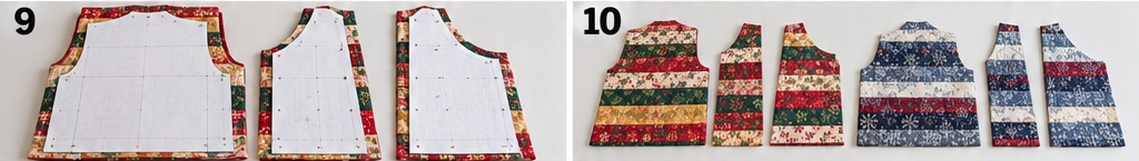 Reversible Jelly Roll Christmas Vest