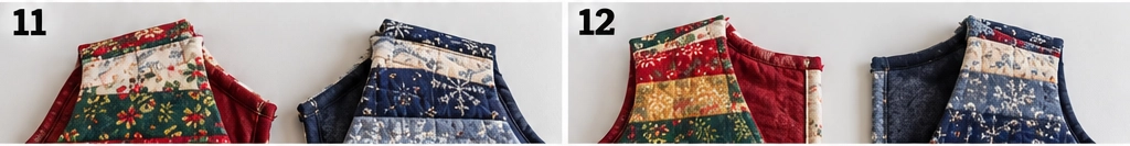 Reversible Jelly Roll Christmas Vest