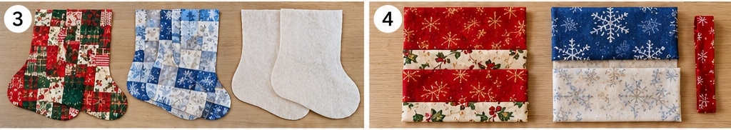Reversible Quilted Christmas Stocking