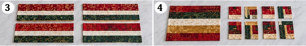 Reversible Quilted Christmas Table Runner