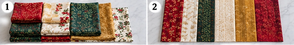 Reversible Quilted Christmas Table Runner