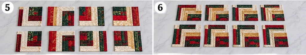 Reversible Quilted Christmas Table Runner