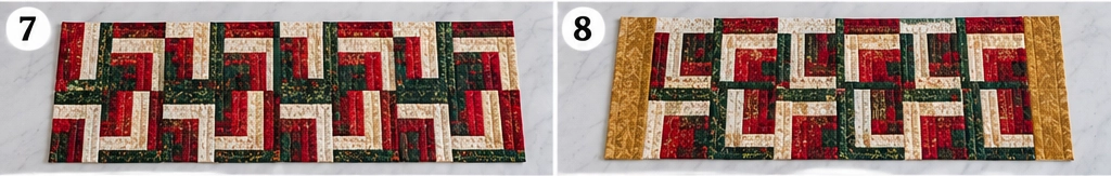 Reversible Quilted Christmas Table Runner