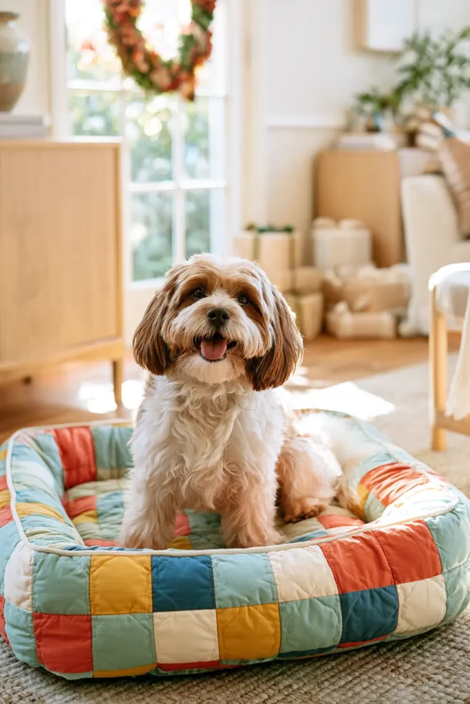Reversible Quilted Dog Bed