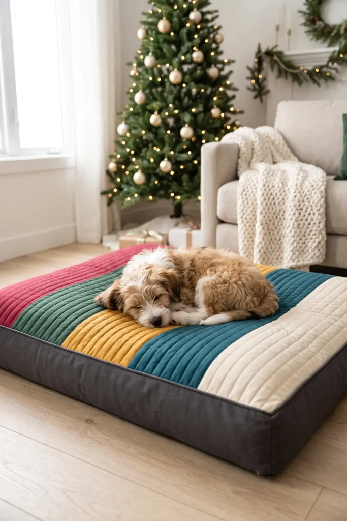 Reversible Quilted Dog Bed