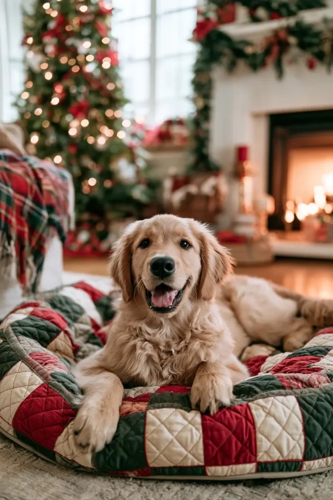 Reversible Quilted Dog Bed