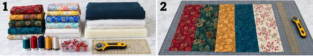 Reversible Quilted Dog Bed