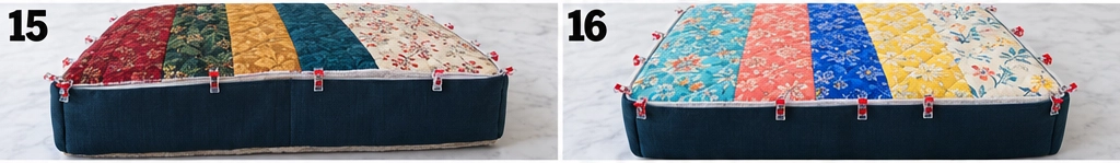 Reversible Quilted Dog Bed