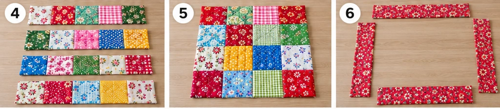 Scrappy Quilted Cat Mat