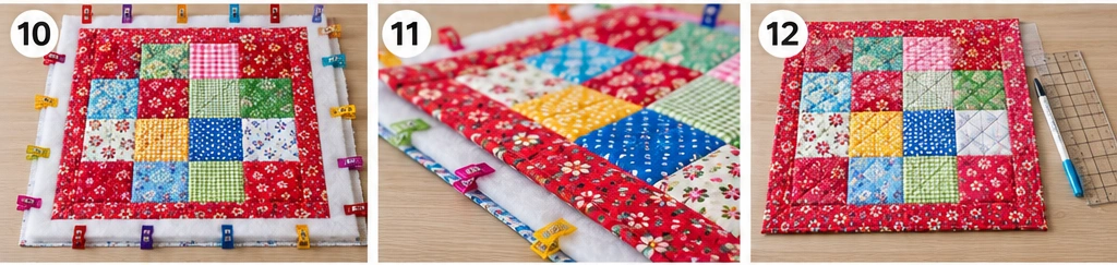 Scrappy Quilted Cat Mat