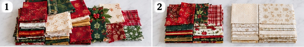 Scrappy Quilted Christmas Table Runner