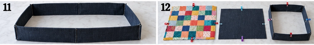Scrappy Quilted Dog Bed