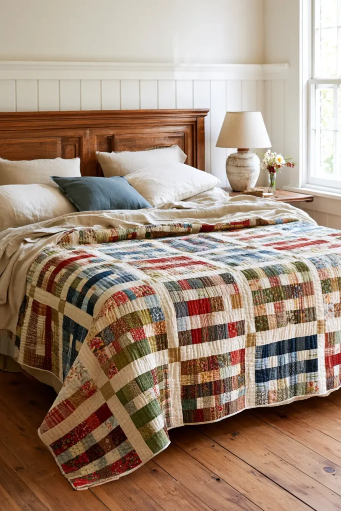 Scrappy Rail Fence Quilt
